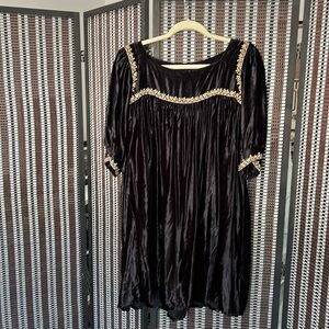 Lekha Velvet Mini Dress, L, Like new!